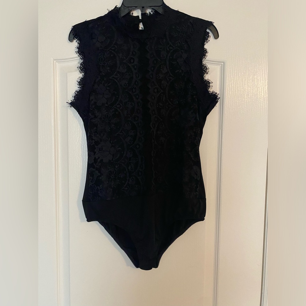 NWT Black Lace bodysuit